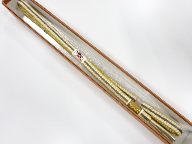 未使用品　正絹　手組帯締め